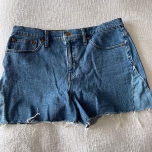 Madewell denim shorts- distressed